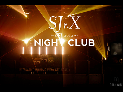 SJnX Night Club fonts logo design night club words