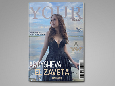 Glossy magazine design