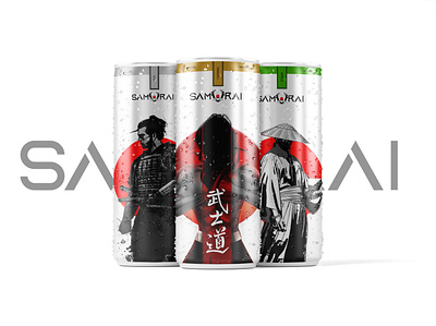 SAMURAI adobe photoshop design drink energydrink iilustrator logo logotype