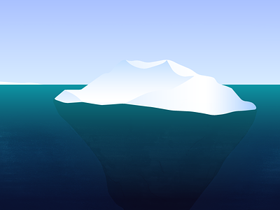 Iceberg branding global warming iceberg illustration nautical sea