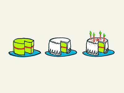 Progressive Enhancement - Pistachio sponge cake branding cake edinburgh illustration progressive enhancement wordpress