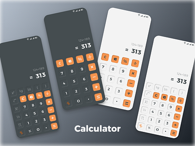 Calculator app calculator design math ui uiux ux