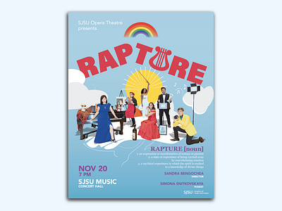 Rapture adobe illustrator advertising brand identity branding design flyer poster typography