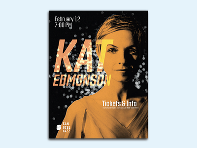 San Jose Jazz: Kat Edmonson adobe illustrator advertising brand identity branding design typography