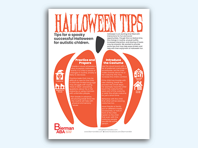 Bierman ABA: Halloween Tips adobe illustrator advertising brand identity branding design illustration typography
