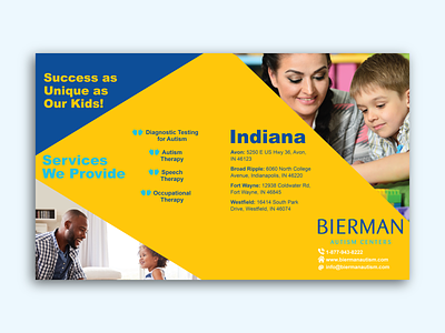 Bierman Autism Centers: Informational Brochure adobe illustrator advertising brand identity branding design illustration typography vector
