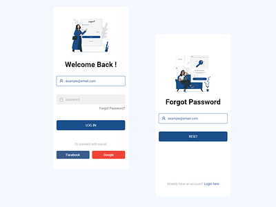 Login Screen freebie for Mobile Devices