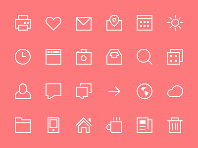Thin Stroke Icons blondes flat freebie icon icons psd stroke sweden