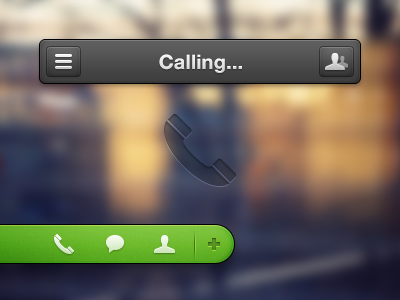 Somebody is calling! buttons call psd calling icon icons inspiration iphone mobile phone psd ui