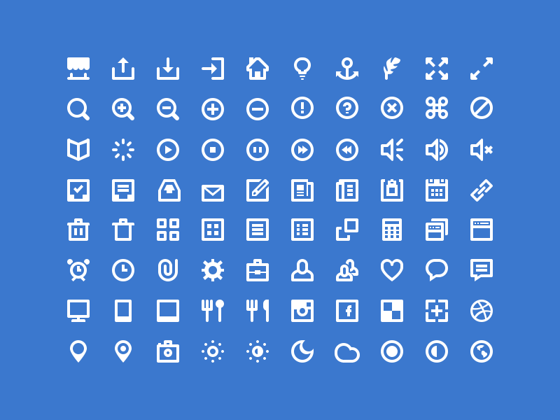 80 Shades Of White Icons By Victor Erixon On Dribbble