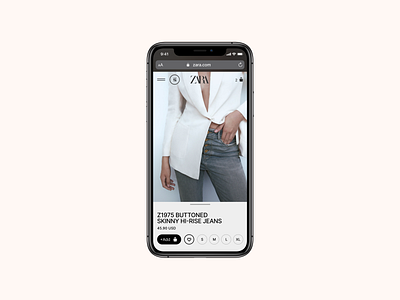 Zara. Product page