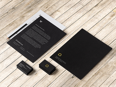 Identity black blank card identity like logo logotype