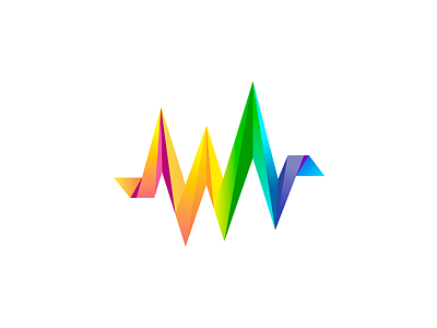 Resistor Logo brand color logo logotype mark music sound wave