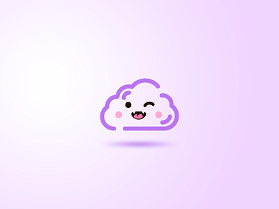 Zefir brand cloud color fun like logo logotype mark sweet