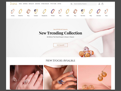 jewellery amptus branding design homepage jewellery design responsive strap ui ux