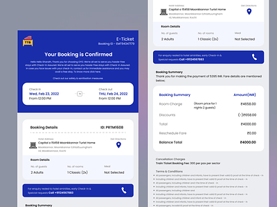 Ticket Booking E-Mail Template booking branding design email email template homepage illustration strap sumit template template email ticket ticket booking ui ux