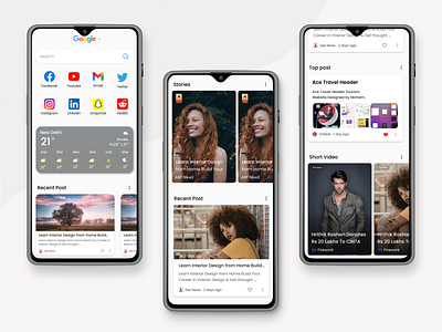 Google App Redesign Concept 3d branding concept design design google graphic design homepage illustration logo redesign responsive search search engine redesign strap ui ux