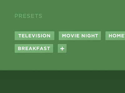 Preset Buttons buttons flat television ui