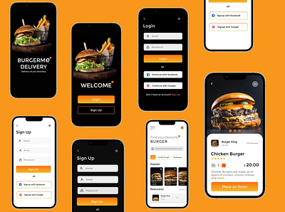 Burger UI for burger lovers design ui ux