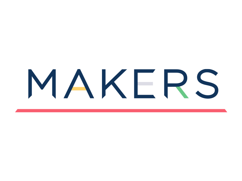 Makers brand color identity logo logotype