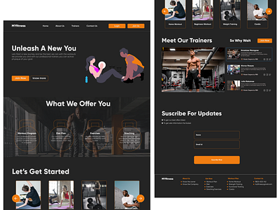 MYfitness Web design