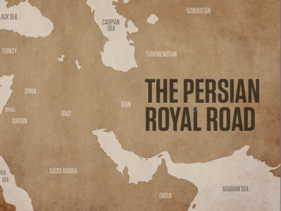 Detail of a map I'm drawing for the same talk map persia texture