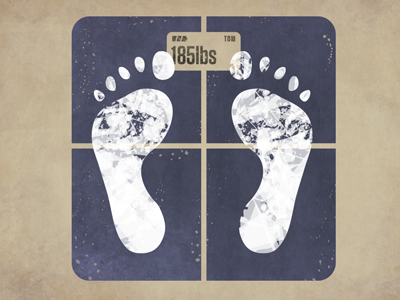 Bathroom Scales bathroomscales blue feet illustration scales texture