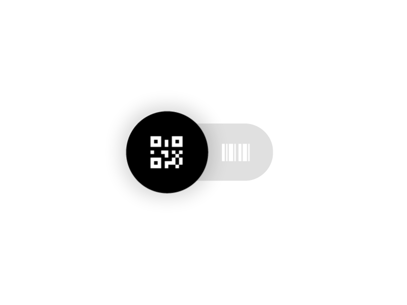 QR Code / Bar Code Switcher aftereffects animation barcode code control design gif material qr scan switcher