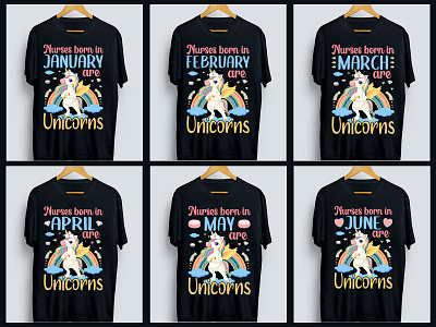 Trendy Unicorn T-Shirt Design Bundle design graphic design t shirt design free typography vector