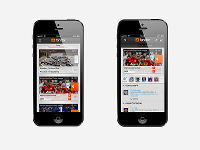 Fanatix iOS app app fanatix mobile responsive sports ui design uiux web design