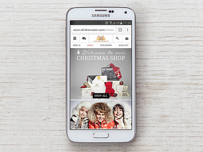 Mobile Christmas Shop ecommerce fashion mobile responsive ui design uiux web design