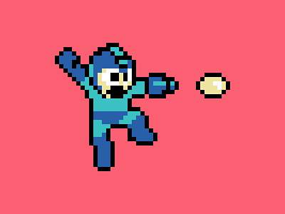 8bit Megaman 8bit 8bitart megaman nes pixel pixelart retro