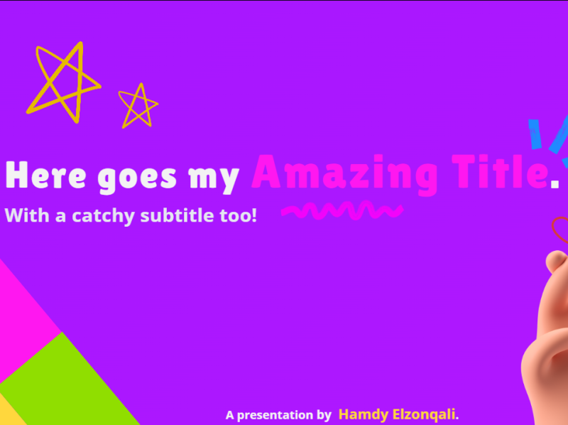 Pitch Presentation by Hamdy Elzonqali on Dribbble