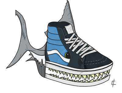 leVark animalcrossing illustration procreate shoes vans