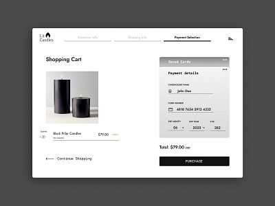 Daily UI 002 - Product Checkout checkout design ecommerce ui website