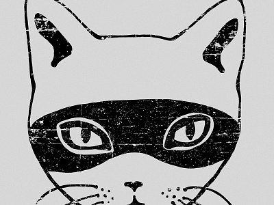 badass badass cat digital illustration