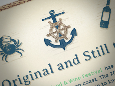 Anchorshot icons illustration nautical ocean typography