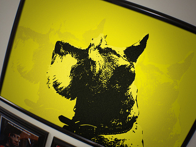 Schnauzer art dogs illustration office personal project photography vector wall