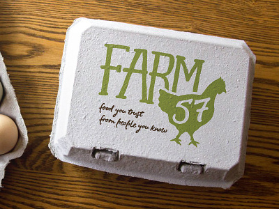 Hand drawn logo for local farm