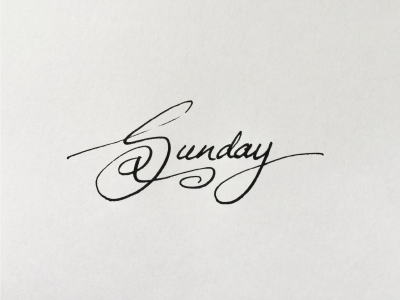 Sunday Handlettering calligraphy design graphicdesign handlettering type typography
