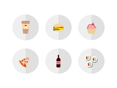 Icons For Food Delivery App delivery dish flat food icons ios logo order shop tasty ui yummy