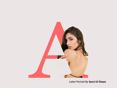 Letter Portrait By Sami-Ul ShaOn graphic design letter portrait by sami ul shaon