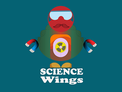Science Wings Logo graphic design logo