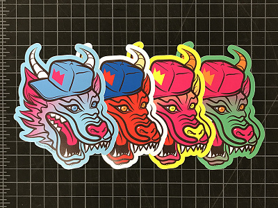 Double Dragon Stickers