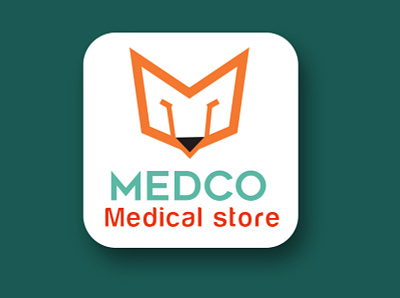 Medco Medical Store app branding design flat icon illustration illustrator logo minimal vector