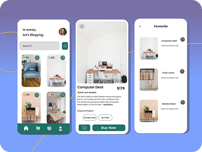 Furniture Shopping app app apps design furn furniture graphic design illustration mobile ui ux