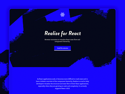 Landing page design for Chrome extension blue blue and black chrome chrome extension electric blue extension flat flat design landing landing design landing page landing page design landingpage minimal ui ui design ui ux web design webdesign website design