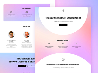 Landing Page Design: Bio Chemisty Homepage UI Website