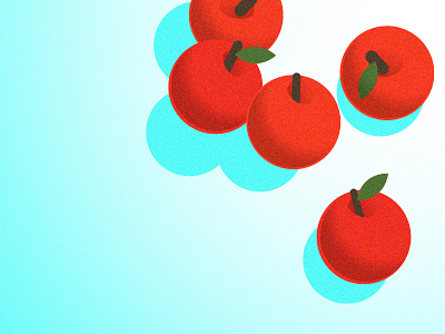 Apples flat illustration vector