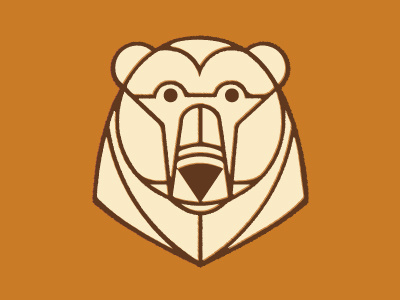 Minimal Bear animal cute minimal monostroke stroke